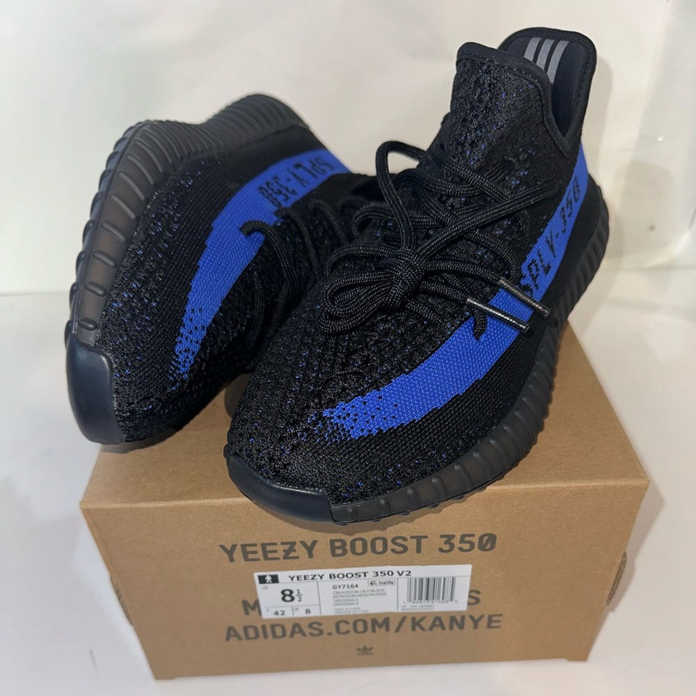 Yeezy Boost 350 V2 Black Blue Sneakers